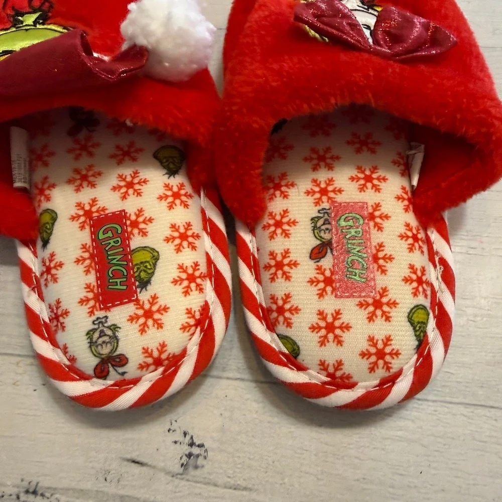 The grinch kids‎ slipper grinch Cindy Lou little kids 11/12
